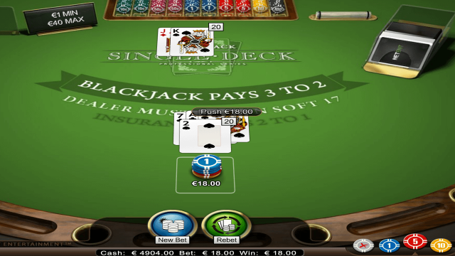 Single Deck Blackjack Professional Series