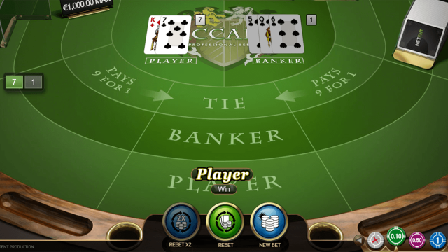 Baccarat Pro Series Table Game